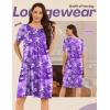 imageEkouaer Moo Moos for Women Button House Dresses for Women with Pocket Mumu S3XLPurple Flower
