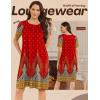 imageEkouaer Moo Moos for Women Button House Dresses for Women with Pocket Mumu S3XLRed Boho
