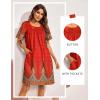imageEkouaer Moo Moos for Women Button House Dresses for Women with Pocket Mumu S3XLRed Boho