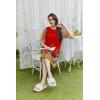 imageEkouaer Moo Moos for Women Button House Dresses for Women with Pocket Mumu S3XLRed Boho
