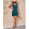 imageEkouaer Nightgowns for Women 2 Pack Tank Night Gown Sleeveless Sleep Shirt V Neck Chemise Soft Night Shirt Ladies Sleep DressBlackBlue Green