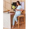 imageEkouaer Womens Pajama Sets Short Sleeve Lounge Sets for Women Printed Jogger Pajama Set 2 Piece Pj Sets With Pockets SXXLBlue Star