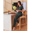 imageEkouaer Womens Pajama Sets Short Sleeve Lounge Sets for Women Printed Jogger Pajama Set 2 Piece Pj Sets With Pockets SXXLDark Grey Star