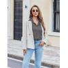 imageEkouaer Pajama for Women Set Short Sleeve Button Down Pajamas Sets Soft Lounge Sets for Women Sleepwear PJSDark Gray