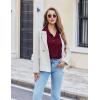 imageEkouaer Pajama for Women Set Short Sleeve Button Down Pajamas Sets Soft Lounge Sets for Women Sleepwear PJSDate Red