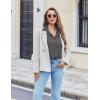imageEkouaer Pajama for Women Set Short Sleeve Button Down Pajamas Sets Soft Lounge Sets for Women Sleepwear PJSGray