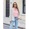 imageEkouaer Pajama for Women Set Short Sleeve Button Down Pajamas Sets Soft Lounge Sets for Women Sleepwear PJSPink