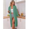 imageEkouaer Kimono Robes for Women Long Lightweight Knit Bathrobe Shawl Soft Sleepwear Casual Ladies Loungewear SXXLCeladon Green