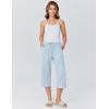 imageEkouaer Womens Pajamas Pants Capri Pj Bottoms with Pockets Comfy Drawstring Printed Lounge Soft Sleep PantsBlue Stars