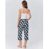 imageEkouaer Womens Pajamas Pants Capri Pj Bottoms with Pockets Comfy Drawstring Printed Lounge Soft Sleep PantsNavy Blue Dogs