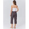 imageEkouaer Womens Pajamas Pants Capri Pj Bottoms with Pockets Comfy Drawstring Printed Lounge Soft Sleep PantsPink Birds