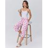 imageEkouaer Womens Pajamas Pants Capri Pj Bottoms with Pockets Comfy Drawstring Printed Lounge Soft Sleep PantsPink Dogs