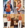 imageEkouaer Womens Maternity Shirts Long Sleeve 3 Packs Pregnancy VNeck Clothes Side Ruched Blouse Tops for Mama SXXLMaroonCaramelDark Grey