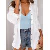 imageEkouaer 3 Pack Long Sleeve Shirts for Women Deep V Neck Basic Thermal Tops Base Layer Undershirts XSXXLBlackWhiteLight Blue
