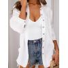 imageEkouaer 3 Pack Long Sleeve Shirts for Women Deep V Neck Basic Thermal Tops Base Layer Undershirts XSXXLBlackWhitePink