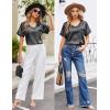 imageEkouaer Silk Pajama for Women Short Sleeve Satin Pj Set Two Piece Soft Sleepwear Loungewear SXXLDark Grey