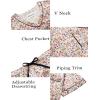 imageEkouaer Silk Pajama for Women Short Sleeve Satin Pj Set Two Piece Soft Sleepwear Loungewear SXXLParrot Garden