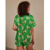 imageEkouaer Silk Pajama for Women Short Sleeve Satin Pj Set Two Piece Soft Sleepwear Loungewear SXXLTiger  Polka Dots
