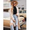 imageEkouaer Turtleneck Shirt Women Ruffle Ribbed Long Sleeve Mock Neck Tops Slim Fit Lettuce Trim Base LayerBlack