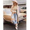 imageEkouaer Turtleneck Shirt Women Ruffle Ribbed Long Sleeve Mock Neck Tops Slim Fit Lettuce Trim Base LayerBlackBeige