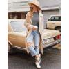 imageEkouaer Turtleneck Shirt Women Ruffle Ribbed Long Sleeve Mock Neck Tops Slim Fit Lettuce Trim Base LayerBlackGrey