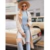 imageEkouaer Turtleneck Shirt Women Ruffle Ribbed Long Sleeve Mock Neck Tops Slim Fit Lettuce Trim Base LayerBlue