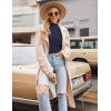 imageEkouaer Turtleneck Shirt Women Ruffle Ribbed Long Sleeve Mock Neck Tops Slim Fit Lettuce Trim Base LayerBlue Purple