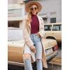 imageEkouaer Turtleneck Shirt Women Ruffle Ribbed Long Sleeve Mock Neck Tops Slim Fit Lettuce Trim Base LayerRed