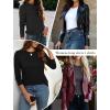 imageEkouaer Womens Long Sleeve Shirts 3 Pack Crew Neck Thermal Tops Loose Fit Undershirt Base Layer Trendy Clothes XSXXL3pcs Black  White  Gray Blue