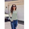 imageEkouaer Womens Long Sleeve Shirts 3 Pack Crew Neck Thermal Tops Loose Fit Undershirt Base Layer Trendy Clothes XSXXL3pcs Black  Wine Red  Light Green
