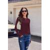 imageEkouaer Womens Long Sleeve Shirts 3 Pack Crew Neck Thermal Tops Loose Fit Undershirt Base Layer Trendy Clothes XSXXL3pcs Black  Wine Red  Navy Blue