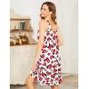 imageEkouaer Womens Nightgown Sleeveless Sleepwear Wide Strap Sleep Shirt Pleated Scoopneck Nightshirt SXXXLHeart
