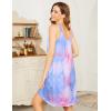 imageEkouaer Womens Nightgown Sleeveless Sleepwear Wide Strap Sleep Shirt Pleated Scoopneck Nightshirt SXXXLTiepurple