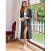 imageEkouaer Womens Robe Long Knit Kimono Bathrobe Lightweight Sleepwear Soft Ladies Loungewear with Pockets SXXLDark Gray