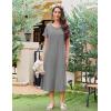 imageEkouaer 3 Pack Long Nightgowns for Women Full Length Short Sleeve Nightshirt Soft Plus Size Sleepwear Casual LoungewearBlack grey navy