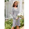 imageEkouaer 3 Pack Womens Nightgowns Long Sleeve Sleep Shirts Comfy Soft Nightshirt Women Pajama Sleep Dress Cute SleepwearGood Night coffee star