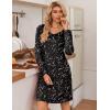 imageEkouaer 3 Pack Womens Nightgowns Long Sleeve Sleep Shirts Comfy Soft Nightshirt Women Pajama Sleep Dress Cute SleepwearStar constellation navy