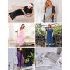 imageEkouaer Cotton Nightgowns for Women Long House Dresses with Pockets Plus Size Night Gowns Short Sleeve Night Shirts S3XLLight Green
