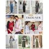 imageEkouaer Long Sleeve Nightgowns for Women Full Length Sleep Shirts Crew Neck Soft Nightshirts SXXLBlue Good Morning