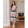 imageEkouaer Long Sleeve Nightgowns for Women Full Length Sleep Shirts Crew Neck Soft Nightshirts SXXLRed Christmas Deer