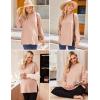 imageEkouaer Womens 3 Packs Maternity Shirts Long Sleeve Side Ruched Pregnancy Tee Workout Top Tunic Blouse Mama Clothes3pcs Black  Army Green  Dirty Pink