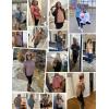 imageEkouaer Womens 3 Packs Maternity Shirts Long Sleeve Side Ruched Pregnancy Tee Workout Top Tunic Blouse Mama Clothes3pcs Black  Dark Grey  Green