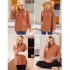 imageEkouaer Womens 3 Packs Maternity Shirts Long Sleeve Side Ruched Pregnancy Tee Workout Top Tunic Blouse Mama Clothes3pcs Burgundy Red  Caramel  Dark Grey