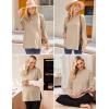 imageEkouaer Womens 3 Packs Maternity Shirts Long Sleeve Side Ruched Pregnancy Tee Workout Top Tunic Blouse Mama Clothes3pcs Dirty Pink  Khaki  Mintgreen