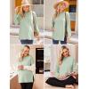 imageEkouaer Womens 3 Packs Maternity Shirts Long Sleeve Side Ruched Pregnancy Tee Workout Top Tunic Blouse Mama Clothes3pcs Dirty Pink  Khaki  Mintgreen