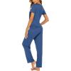imageEkouaer Womens Nursing Pajamas Maternity Breastfeeding Pjs Sleepwear Layer Soft Postpartum Lounge Set Pregnancy ClothesB Blue