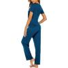 imageEkouaer Womens Nursing Pajamas Maternity Breastfeeding Pjs Sleepwear Layer Soft Postpartum Lounge Set Pregnancy ClothesB Dark Blue