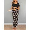 imageEkouaer Womens Nursing Pajamas Maternity Breastfeeding Pjs Sleepwear Layer Soft Postpartum Lounge Set Pregnancy ClothesB Floral Black
