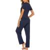 imageEkouaer Womens Nursing Pajamas Maternity Breastfeeding Pjs Sleepwear Layer Soft Postpartum Lounge Set Pregnancy ClothesB Navy Blue