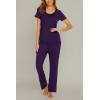 imageEkouaer Womens Nursing Pajamas Maternity Breastfeeding Pjs Sleepwear Layer Soft Postpartum Lounge Set Pregnancy ClothesB Purple